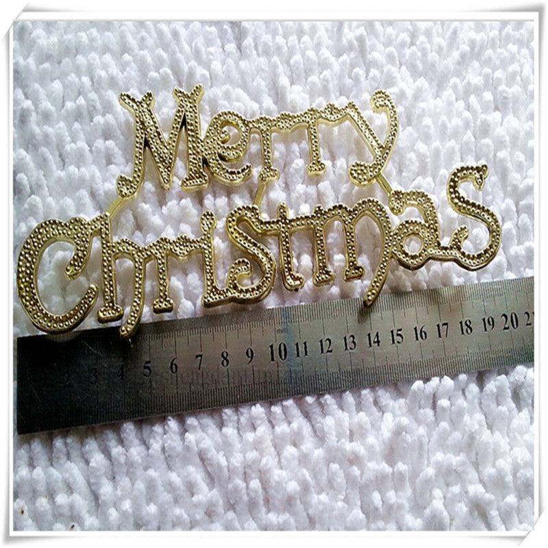 HKM-842323 Gold 40cm Letter Pendant for Christmas Decoration