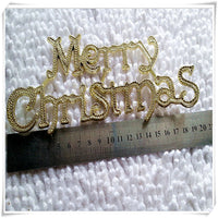 HKM-842323 Gold 40cm Letter Pendant for Christmas Decoration