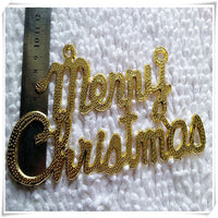 HKM-842323 Gold 40cm Letter Pendant for Christmas Decoration