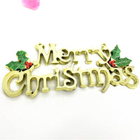HKM-842323 Gold 40cm Letter Pendant for Christmas Decoration