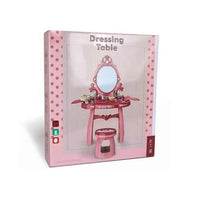 HKM-842387 Electric Light Music Makeup Vanity Desk Set with Chair for Girls Ages 3+ Pink