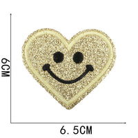 HKM-842387 Heart-Shaped Starry Sky Embroidered Iron-On Patch - Multi-Color Option Available