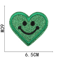 HKM-842387 Heart-Shaped Starry Sky Embroidered Iron-On Patch - Multi-Color Option Available