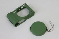 HKM-842451 Soft Silicone Camera Bag for Single Electric and Micro Single Cameras - Breathable, Shockproof, Wear-Resistant - Available in Green, Black, Brown