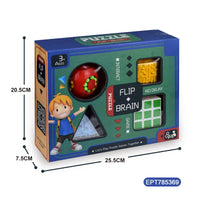 HKM-842515 Montessori Maze Cube Puzzle Fidget Game for Brain Development - 3x3x3 Maze Toy for Ages 2-13