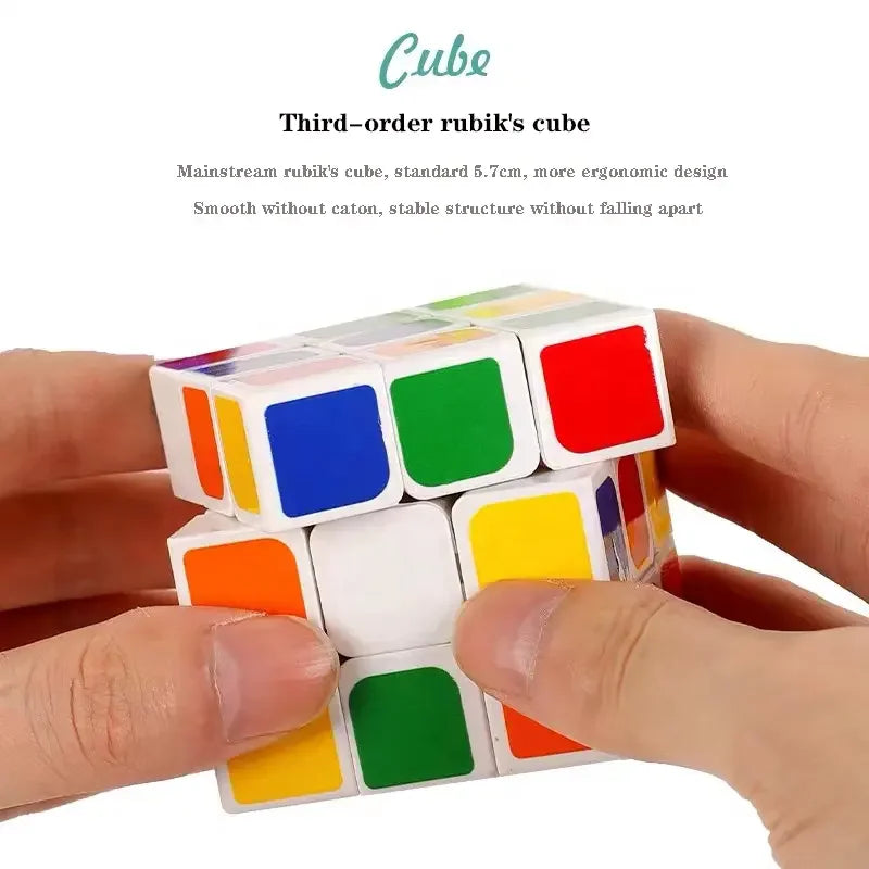 HKM-842515 Montessori Maze Cube Puzzle Fidget Game for Brain Development - 3x3x3 Maze Toy for Ages 2-13