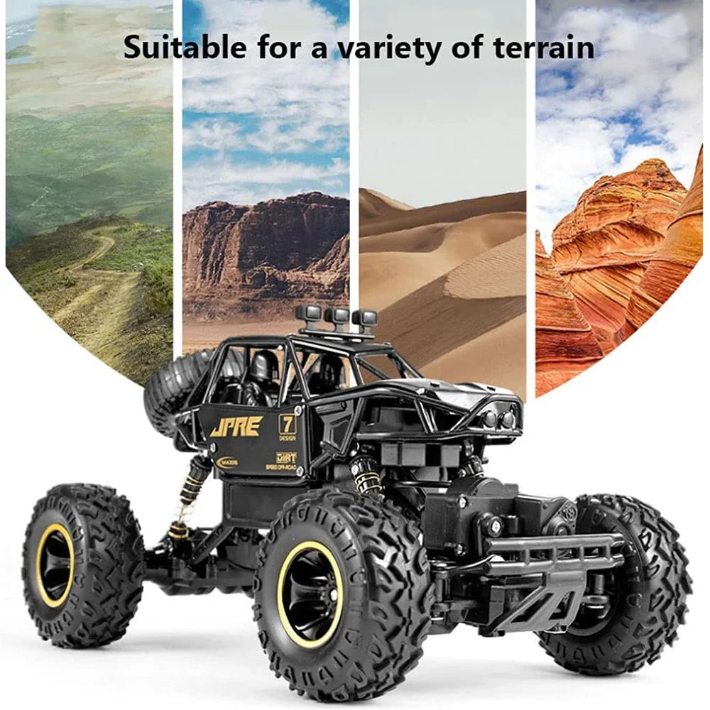 HKM-842707 High-Speed 1/14 Scale Four-Wheel Drive Climbing Remote Control Car Toy for Kids