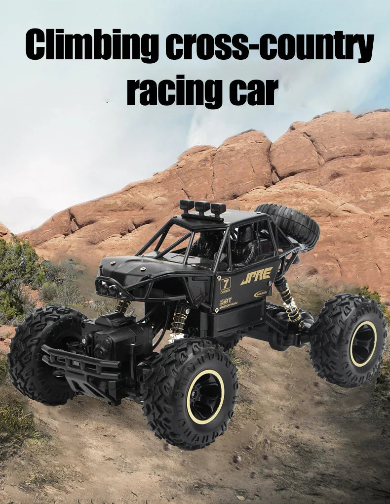 HKM-842707 High-Speed 1/14 Scale Four-Wheel Drive Climbing Remote Control Car Toy for Kids