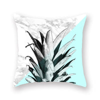 HKM-842771 Geometric Plant Pattern Green Pillowcase - Scandinavian Style, 45x45cm, Polyester