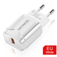 HKM-842771 Universal Travel Wall Charger with USB Interface - Input 220V, Output 5V, 3000mA Charging Current in Multiple Colors
