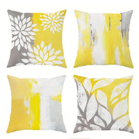 HKM-842835 Linen Pillow Cases Set of 4 - 45cm x 45cm - Multiple Colors Available