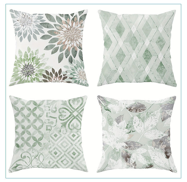 HKM-842835 Linen Pillow Cases Set of 4 - 45cm x 45cm - Multiple Colors Available