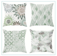 HKM-842835 Linen Pillow Cases Set of 4 - 45cm x 45cm - Multiple Colors Available