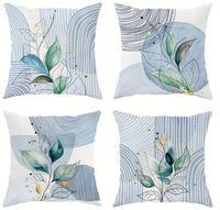 HKM-842835 Linen Pillow Cases Set of 4 - 45cm x 45cm - Multiple Colors Available
