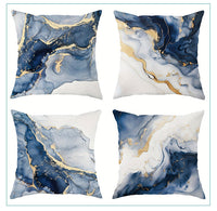 HKM-842835 Linen Pillow Cases Set of 4 - 45cm x 45cm - Multiple Colors Available