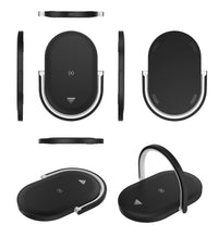 HKM-842899 15W Fast Wireless Charger with Night Light and Phone Holder, Black or White