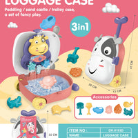 HKM-842963 Outdoor Cartoon Style Water Play Trolley Beach Toy Set for Ages 3+