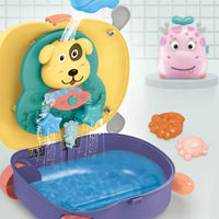 HKM-842963 Outdoor Cartoon Style Water Play Trolley Beach Toy Set for Ages 3+