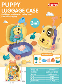 HKM-842963 Outdoor Cartoon Style Water Play Trolley Beach Toy Set for Ages 3+