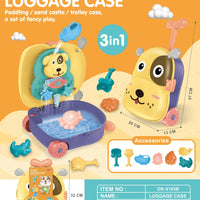HKM-842963 Outdoor Cartoon Style Water Play Trolley Beach Toy Set for Ages 3+