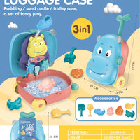HKM-842963 Outdoor Cartoon Style Water Play Trolley Beach Toy Set for Ages 3+