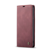 HKM-842963 Vintage Anti-Drop Flip Case for iPhone Models - Soft Leather and TPU Protection