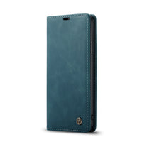HKM-842963 Vintage Anti-Drop Flip Case for iPhone Models - Soft Leather and TPU Protection
