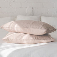 HKM-843027 Solid Color Yellow Linen Pillowcase - Rectangular Envelope Style, 48x74cm