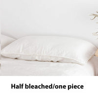 HKM-843027 Solid Color Yellow Linen Pillowcase - Rectangular Envelope Style, 48x74cm