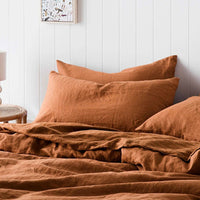 HKM-843027 Solid Color Yellow Linen Pillowcase - Rectangular Envelope Style, 48x74cm