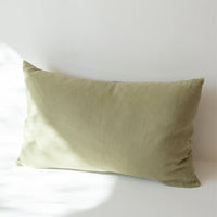 HKM-843027 Solid Color Yellow Linen Pillowcase - Rectangular Envelope Style, 48x74cm