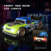 HKM-843283 Remote Control Spray Drift Car with Lights - 1/16 Scale Electric Racing Vehicle for Kids 5+