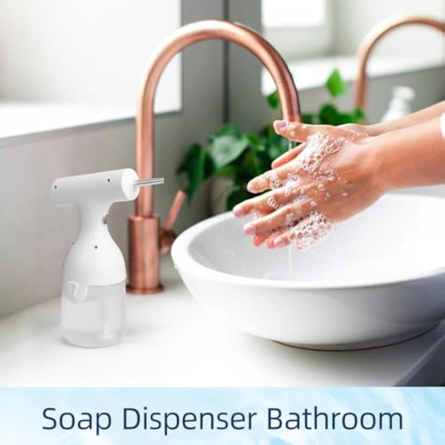 HKM-843411 Electric Foam Soap Dispenser for Pet Bathing and Cleaning, Rechargeable with Quiet Operation