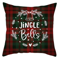 HKM-843411 European Linen Christmas Pillowcase with Landscape Pattern and PP Cotton Filling
