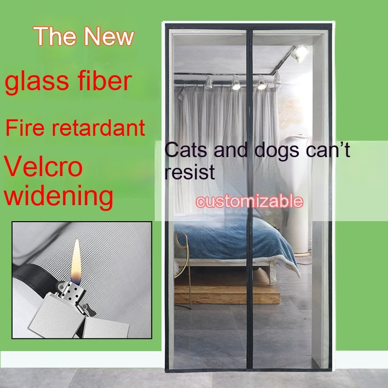 HKM-843411 Mosquito-Proof Glass Fiber Screen Door Curtain - Durable and Modern Design, Multiple Sizes Available