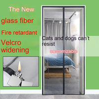 HKM-843411 Mosquito-Proof Glass Fiber Screen Door Curtain - Durable and Modern Design, Multiple Sizes Available