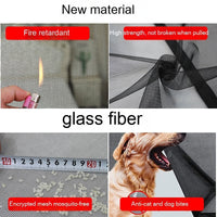 HKM-843411 Mosquito-Proof Glass Fiber Screen Door Curtain - Durable and Modern Design, Multiple Sizes Available