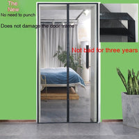 HKM-843411 Mosquito-Proof Glass Fiber Screen Door Curtain - Durable and Modern Design, Multiple Sizes Available