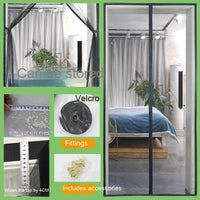 HKM-843411 Mosquito-Proof Glass Fiber Screen Door Curtain - Durable and Modern Design, Multiple Sizes Available