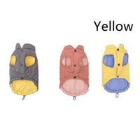 HKM-843475 Contrast Color Cotton Dog Vest Jacket - Fashionable & Simple Design in Gray, Red, Yellow
