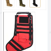 HKM-843475 Military-Style Christmas Stocking Bag for Practical Storage - 20L Capacity, Oxford Fabric