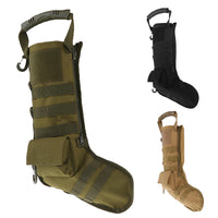 HKM-843475 Military-Style Christmas Stocking Bag for Practical Storage - 20L Capacity, Oxford Fabric