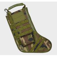 HKM-843475 Military-Style Christmas Stocking Bag for Practical Storage - 20L Capacity, Oxford Fabric