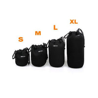 HKM-843603 SLR Camera Lens Bag - Protective Cover with Multiple Sizes (S, M, L, XL) for Various Lens Dimensions