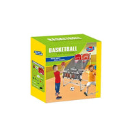 HKM-843667 Indoor Basketball Hoop Arcade Game for Kids, 2 in 1 Basketball Stand, Ages 2-13, Plastic Construction