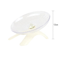 HKM-843731 Hamster Frisbee Running Wheel - Mute Design with Anti-Skid Features, Easy to Clean, Available in Blue, Pink, and White