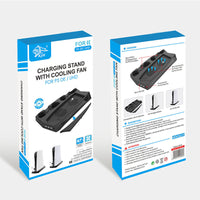 HKM-843731 PS5 Multi-Function Charging and Cooling Station with USB Hub and Dual Controller Chargers