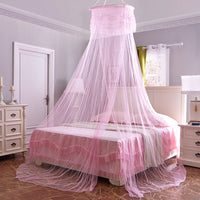 HKM-843859 European Style Hanging Dome Mosquito Net with Single Door Opening, Polyester Fiber Material