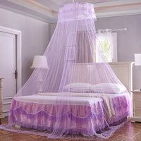 HKM-843859 European Style Hanging Dome Mosquito Net with Single Door Opening, Polyester Fiber Material