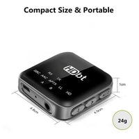 HKM-843923 B20mini Bluetooth Lossless Audio Adapter with Call Function and Power Display